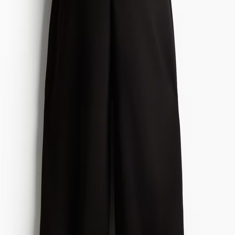 H&M Classic Black Wide Leg Trousers